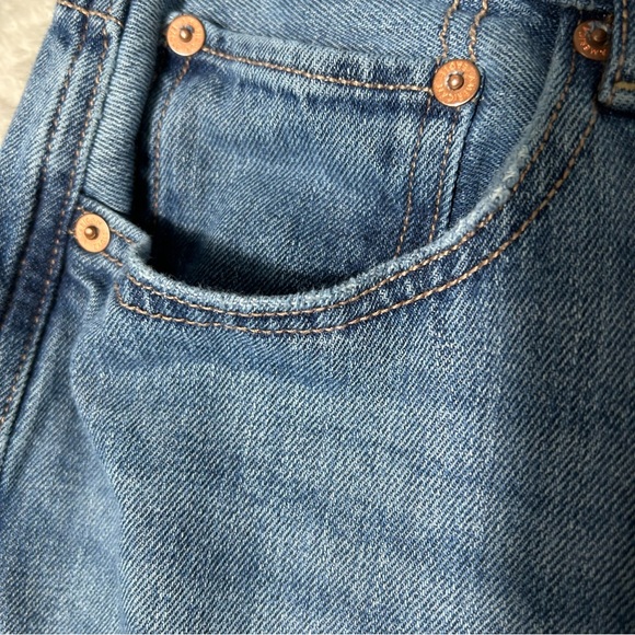 American Eagle Skater Jeans Womens Size 14R Baggy Wide Leg Grunge Distressed - Picture 8 of 16